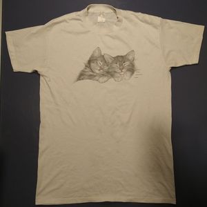 '90s vintage kittens t-shirt one size Sundrop USA made single stitch & measureme